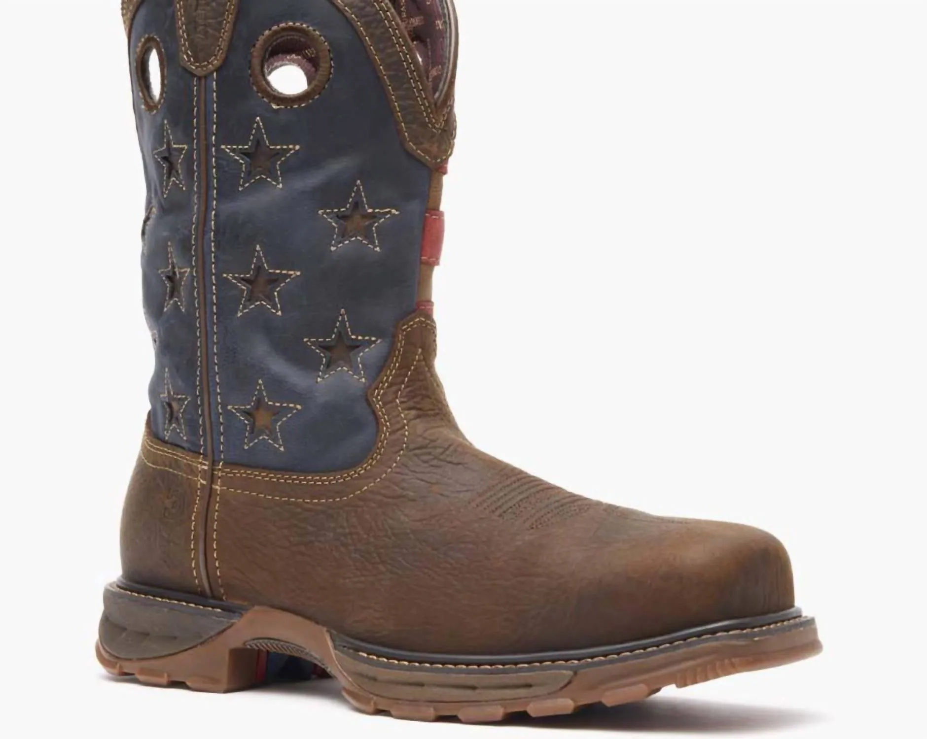 Men's Composite Toe Waterproof Xp Patriot Work Boots In Brown/multi