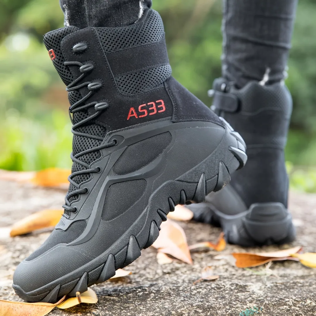 Men's Durable Lace Up High Safety Boots