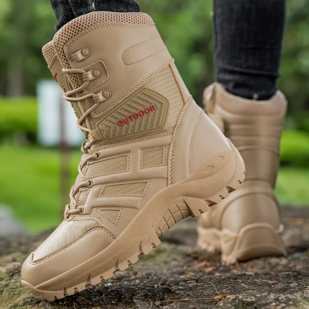 Men's Durable Lace Up High Safety Boots