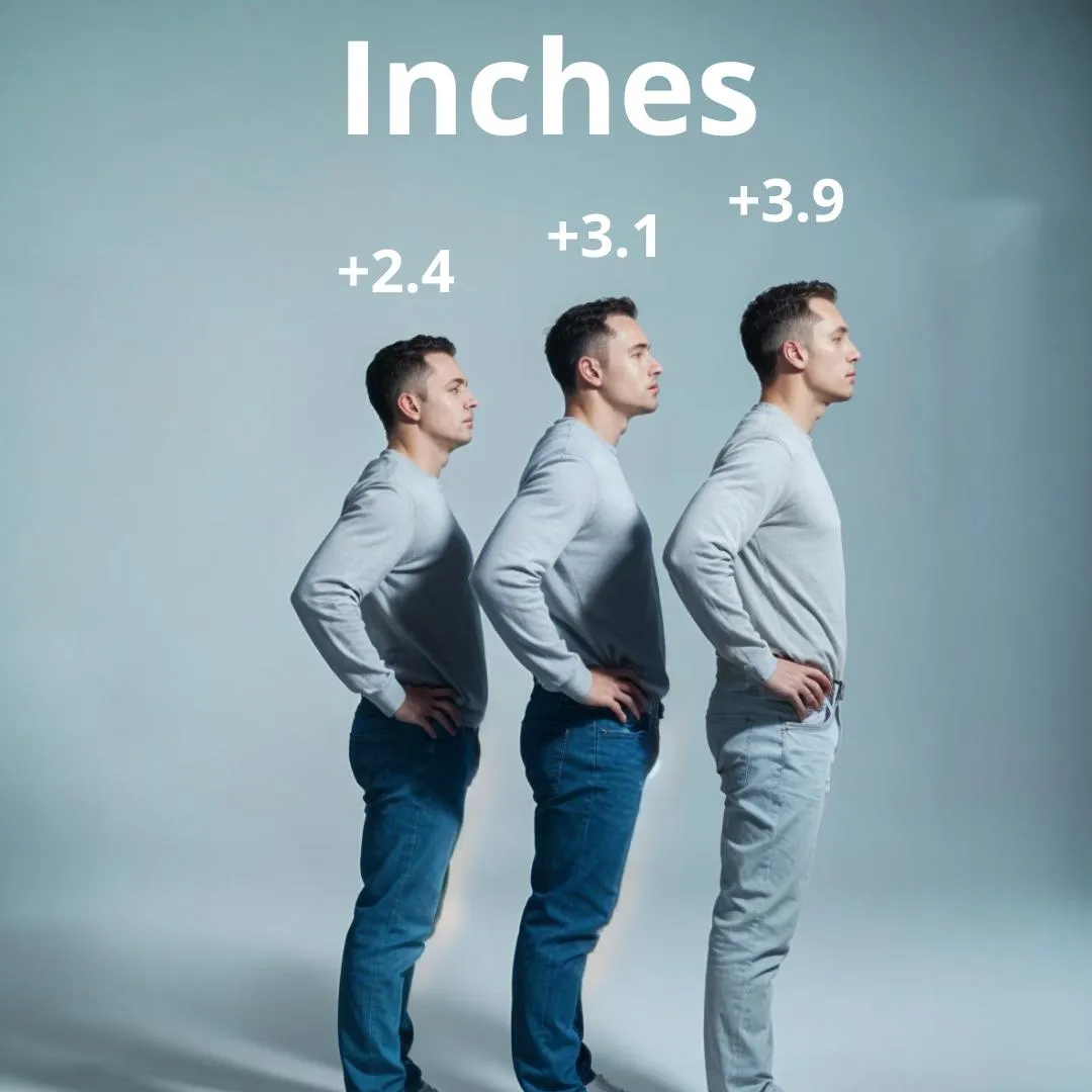 Men's Elevated Sneakers Boots 2.4, 3.1 & 3.9 inches Lift