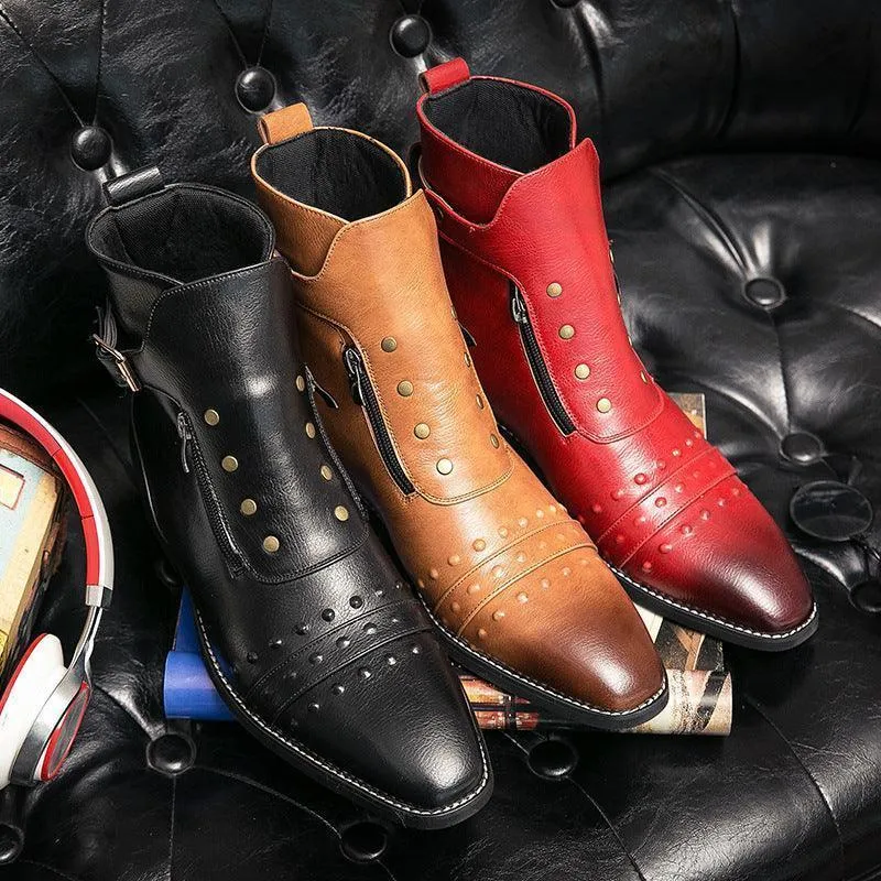 Men's England High-top Leather Boots