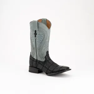 Men's Ferrini Pinto Ostrich Boots Handcrafted Black