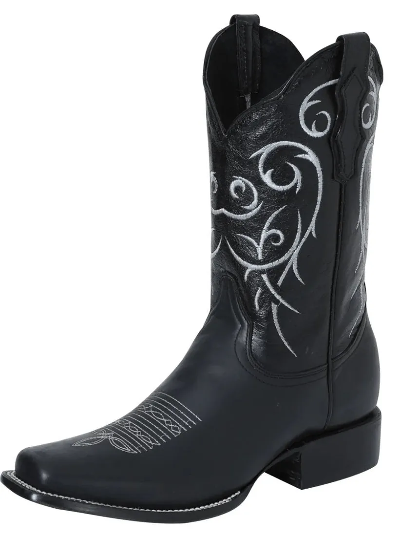 Men's Genuine Leather Classic Western Cowboy Boots 'El Señor de los Cielos' 124069