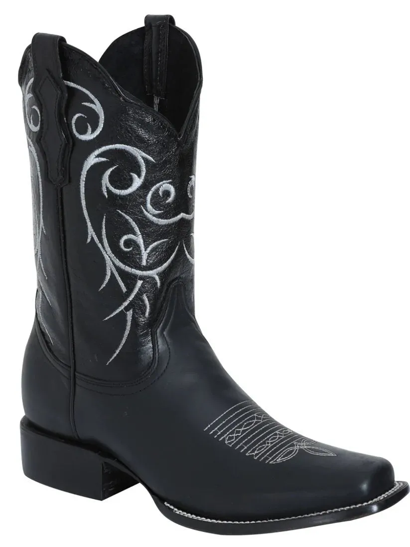 Men's Genuine Leather Classic Western Cowboy Boots 'El Señor de los Cielos' 124069