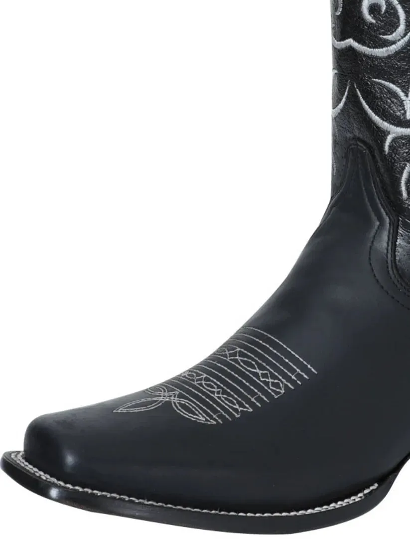Men's Genuine Leather Classic Western Cowboy Boots 'El Señor de los Cielos' 124069