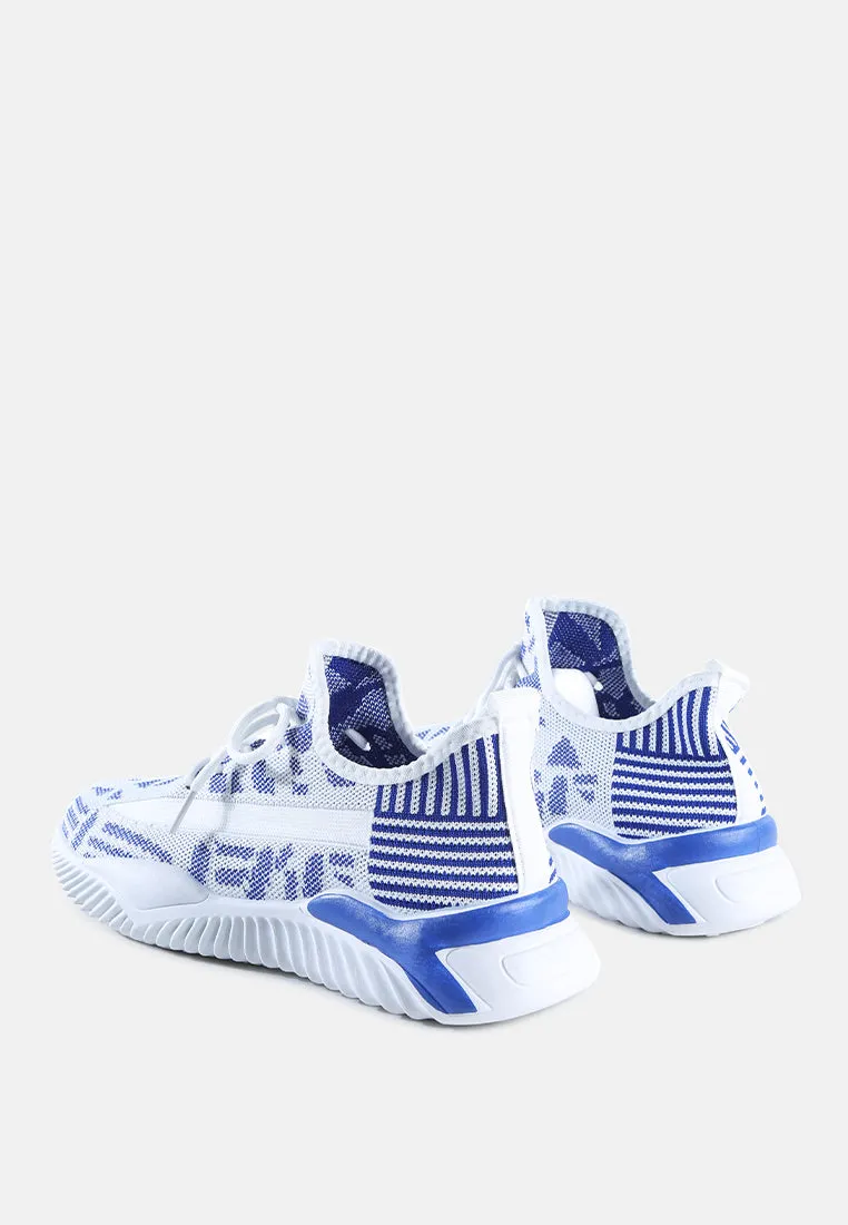 men's knitted trainer sneakers
