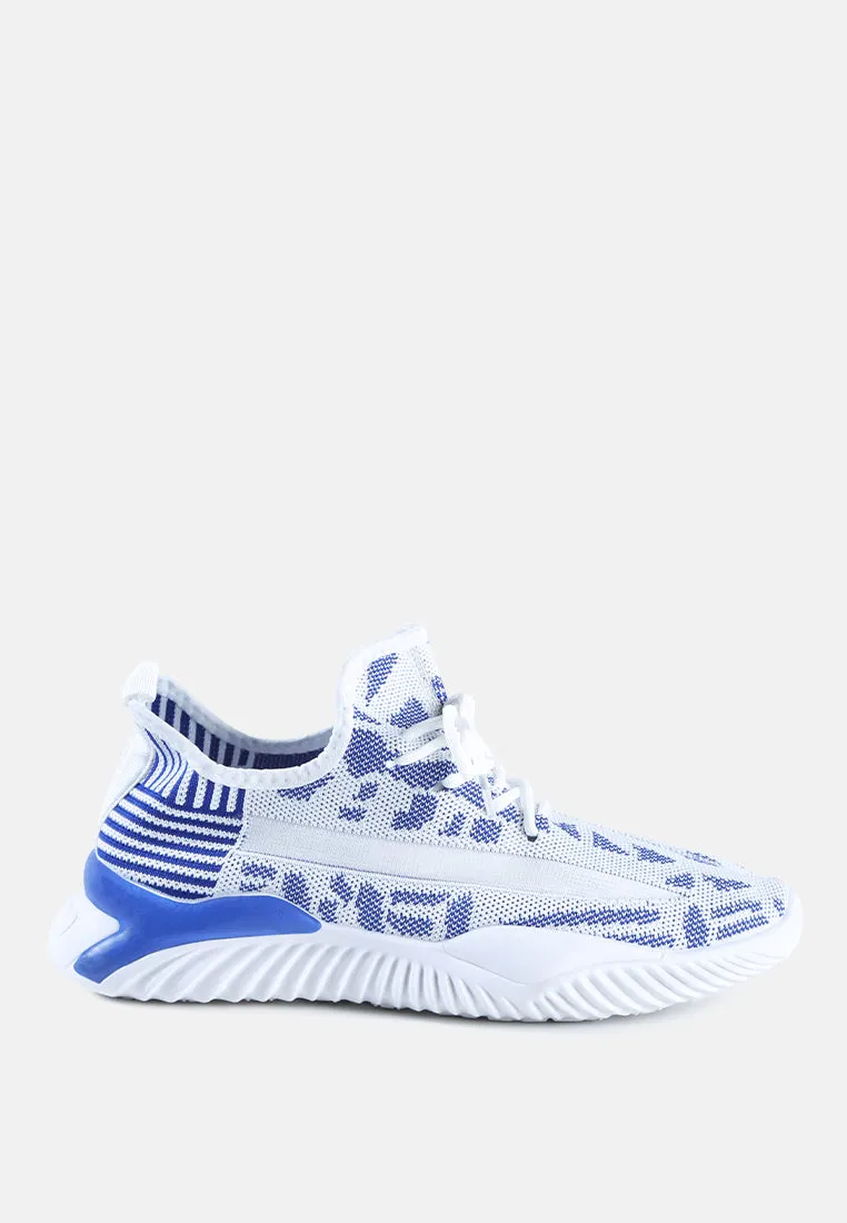 men's knitted trainer sneakers