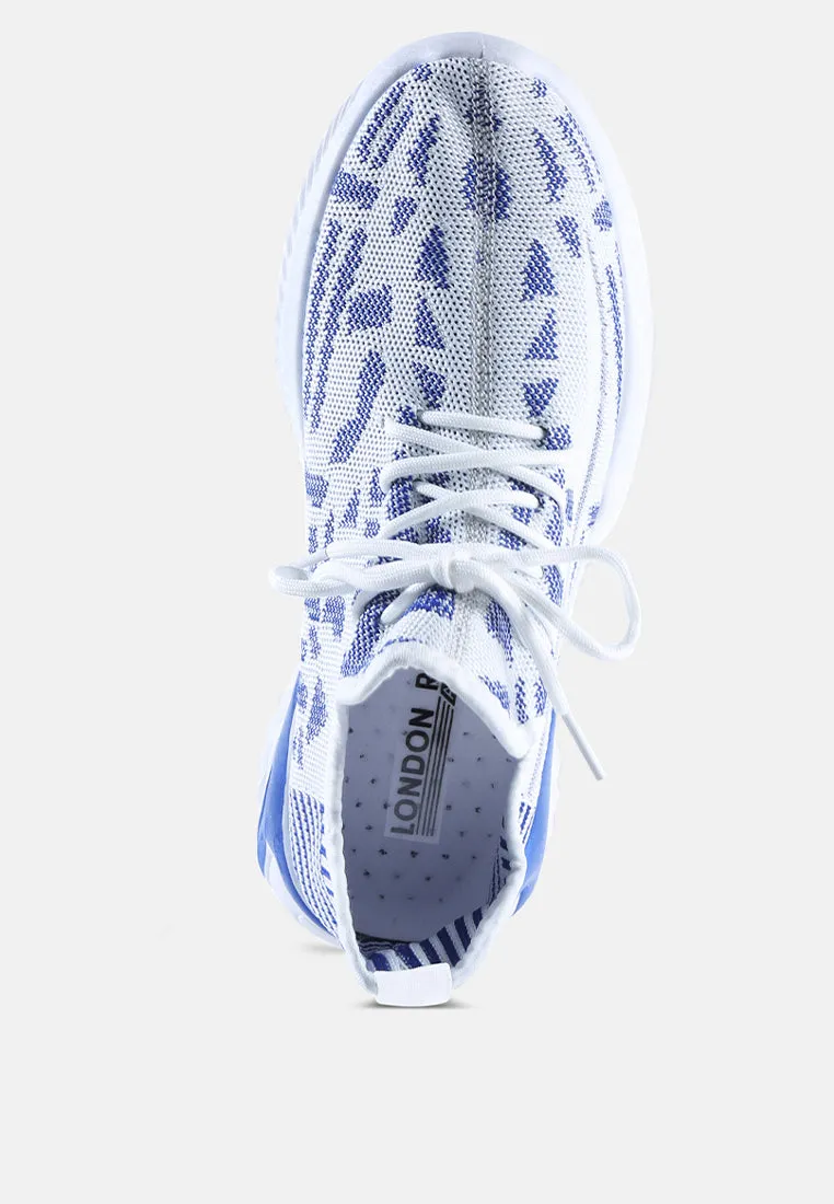 men's knitted trainer sneakers