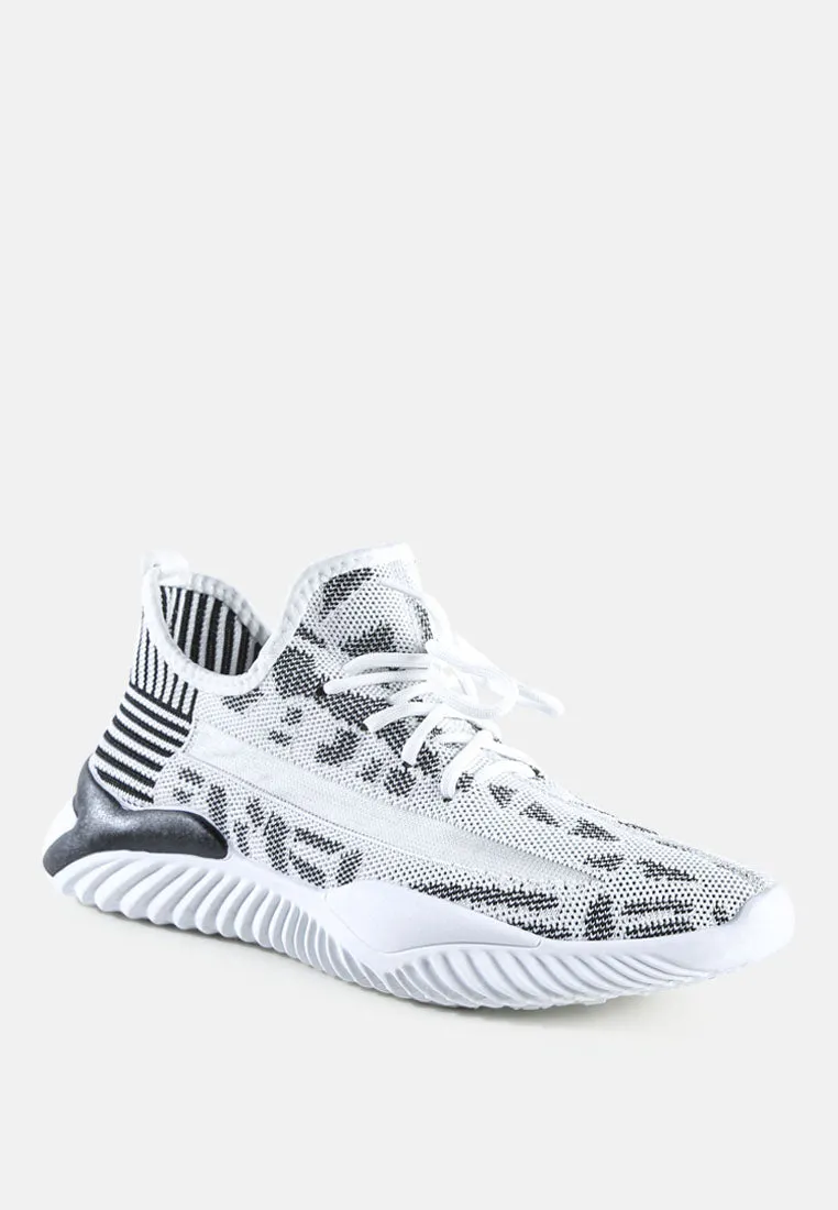 men's knitted trainer sneakers