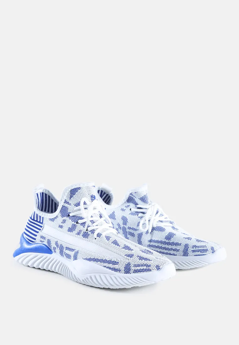 men's knitted trainer sneakers