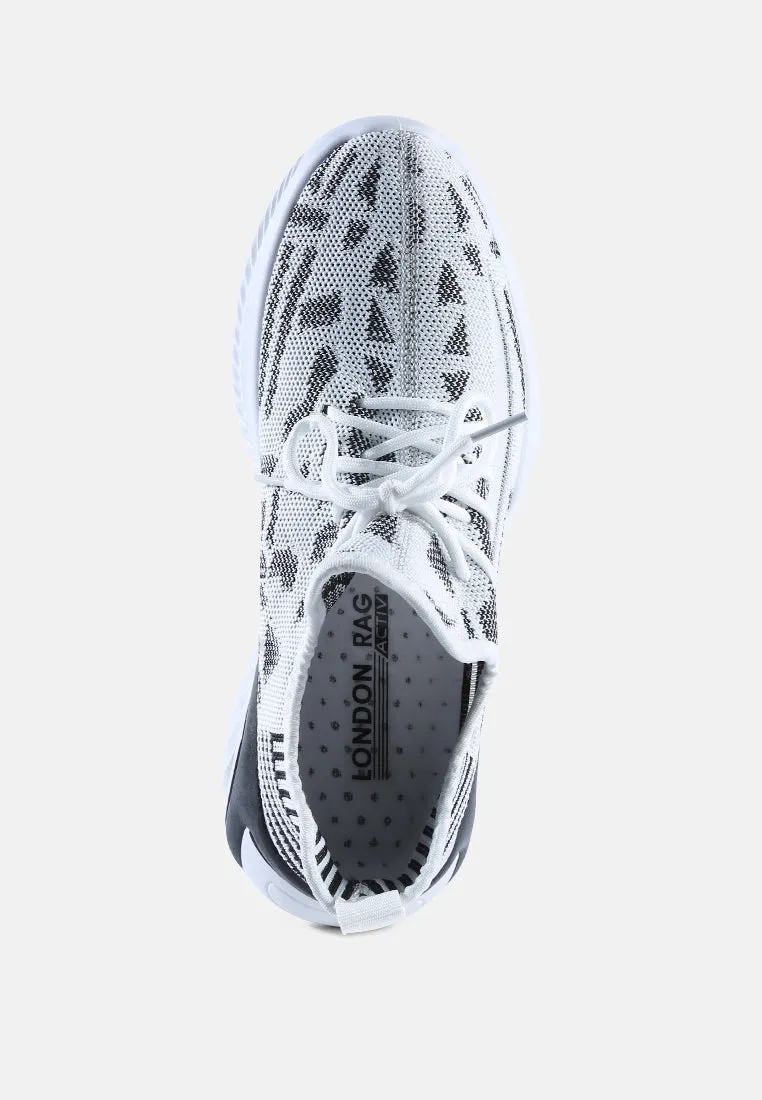 men's knitted trainer sneakers