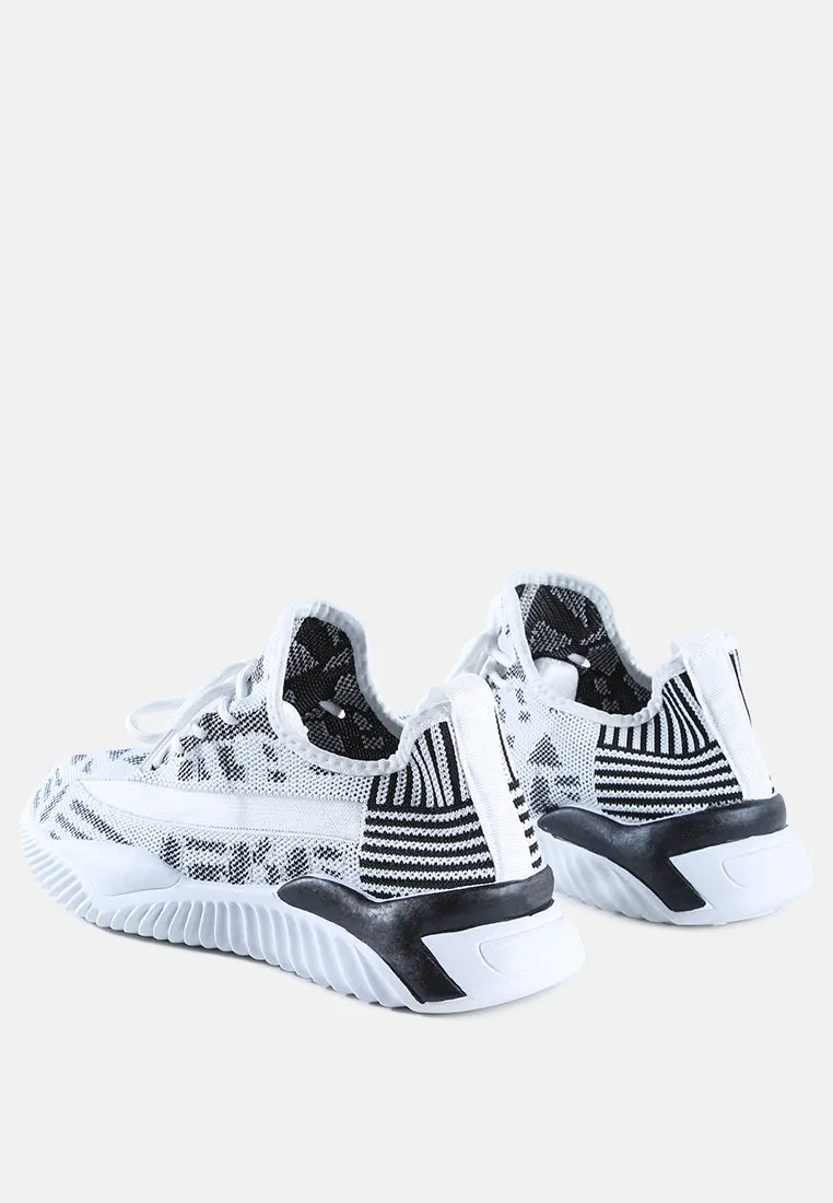 men's knitted trainer sneakers