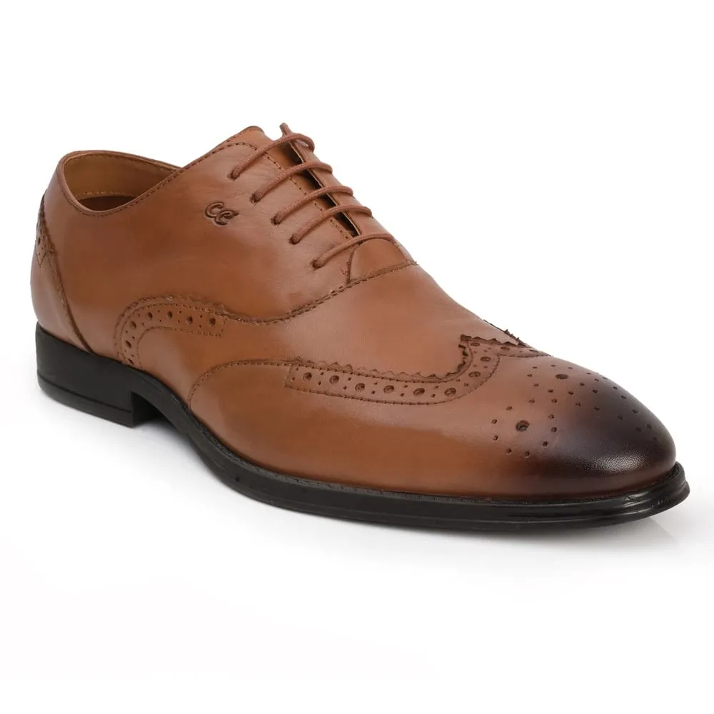 Mens Light Brown Color Leather Shoes