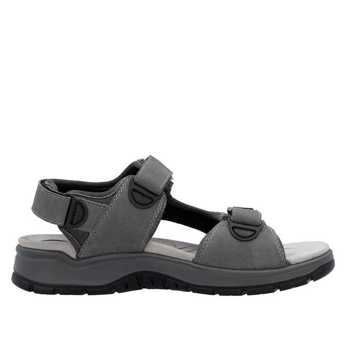 Mens Rieker Claas 51 in Grey/Rauch