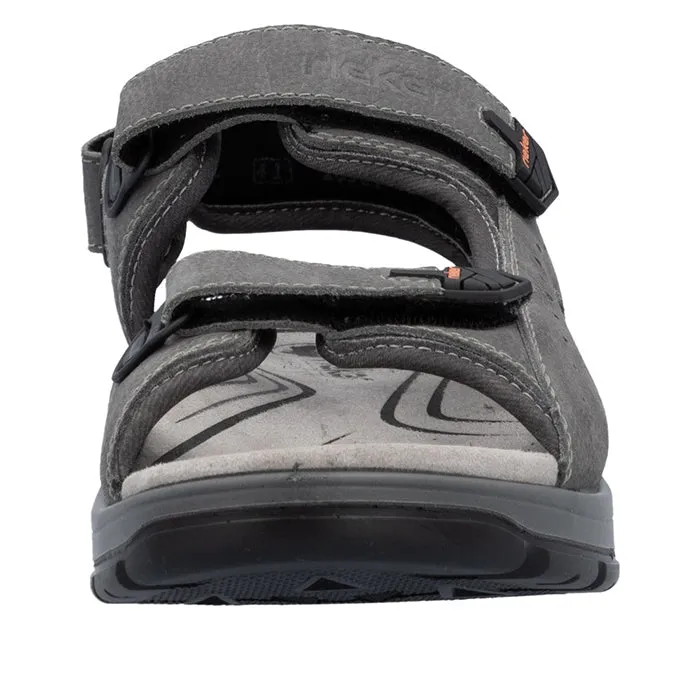 Mens Rieker Claas 51 in Grey/Rauch