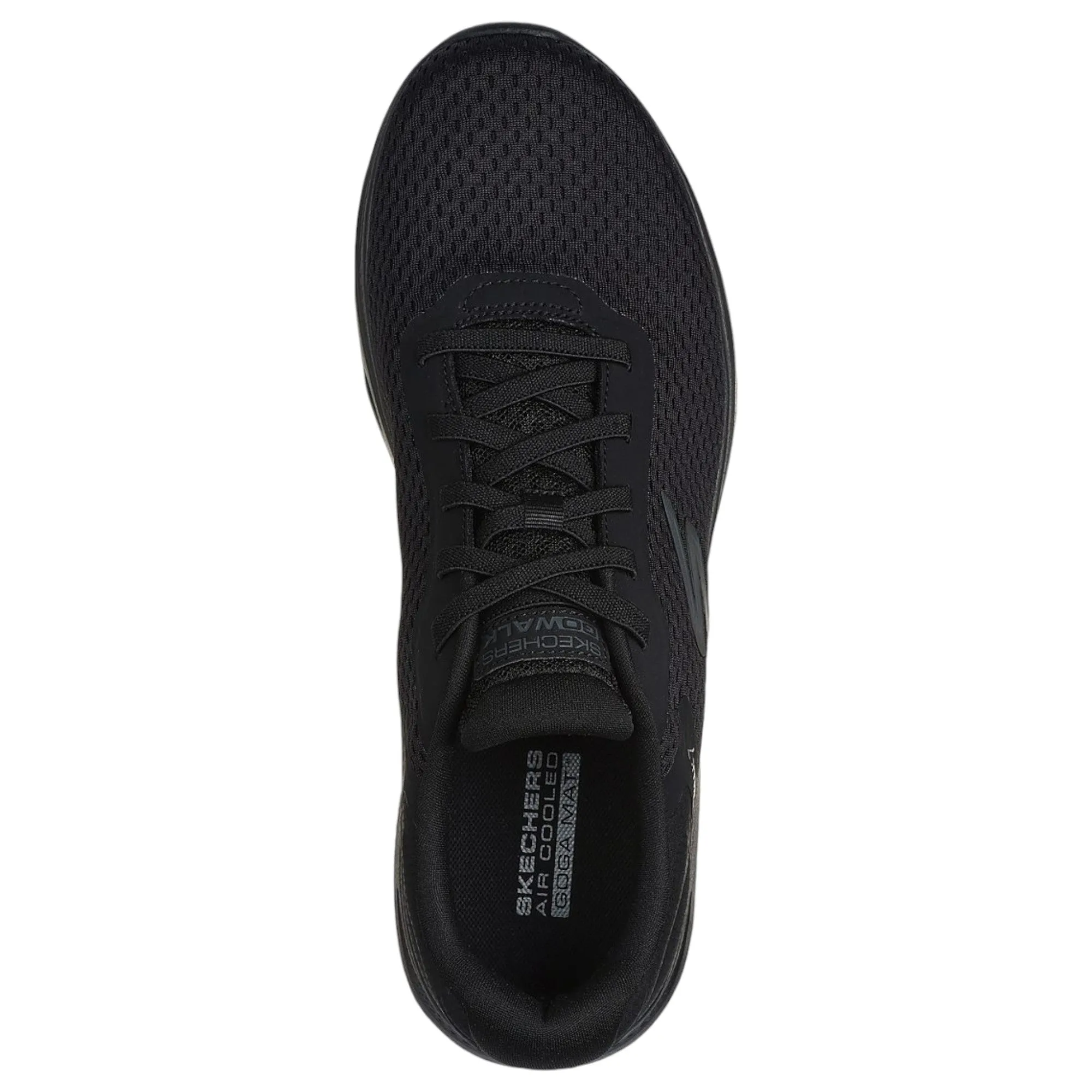 Mens Skechers Go Walk 7  Black/ Black Lace Up Sneaker Shoes
