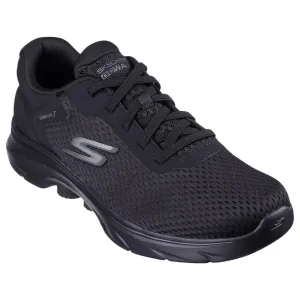 Mens Skechers Go Walk 7  Black/ Black Lace Up Sneaker Shoes