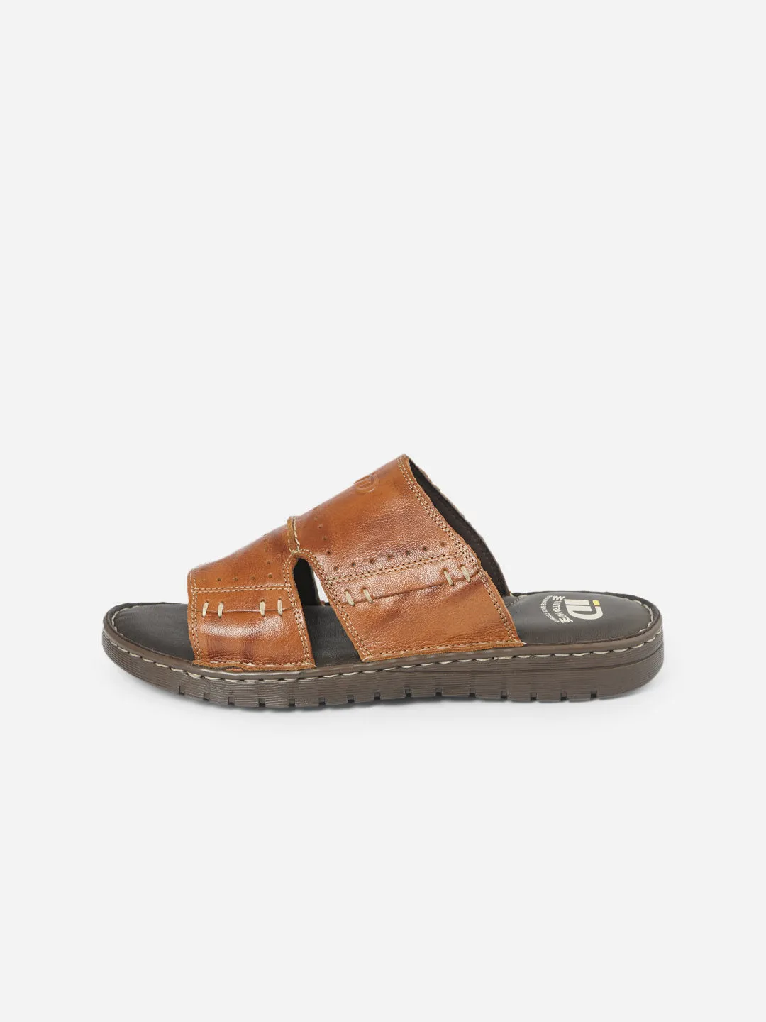Men's Tan Casual Slip On Sandal (ID4067)