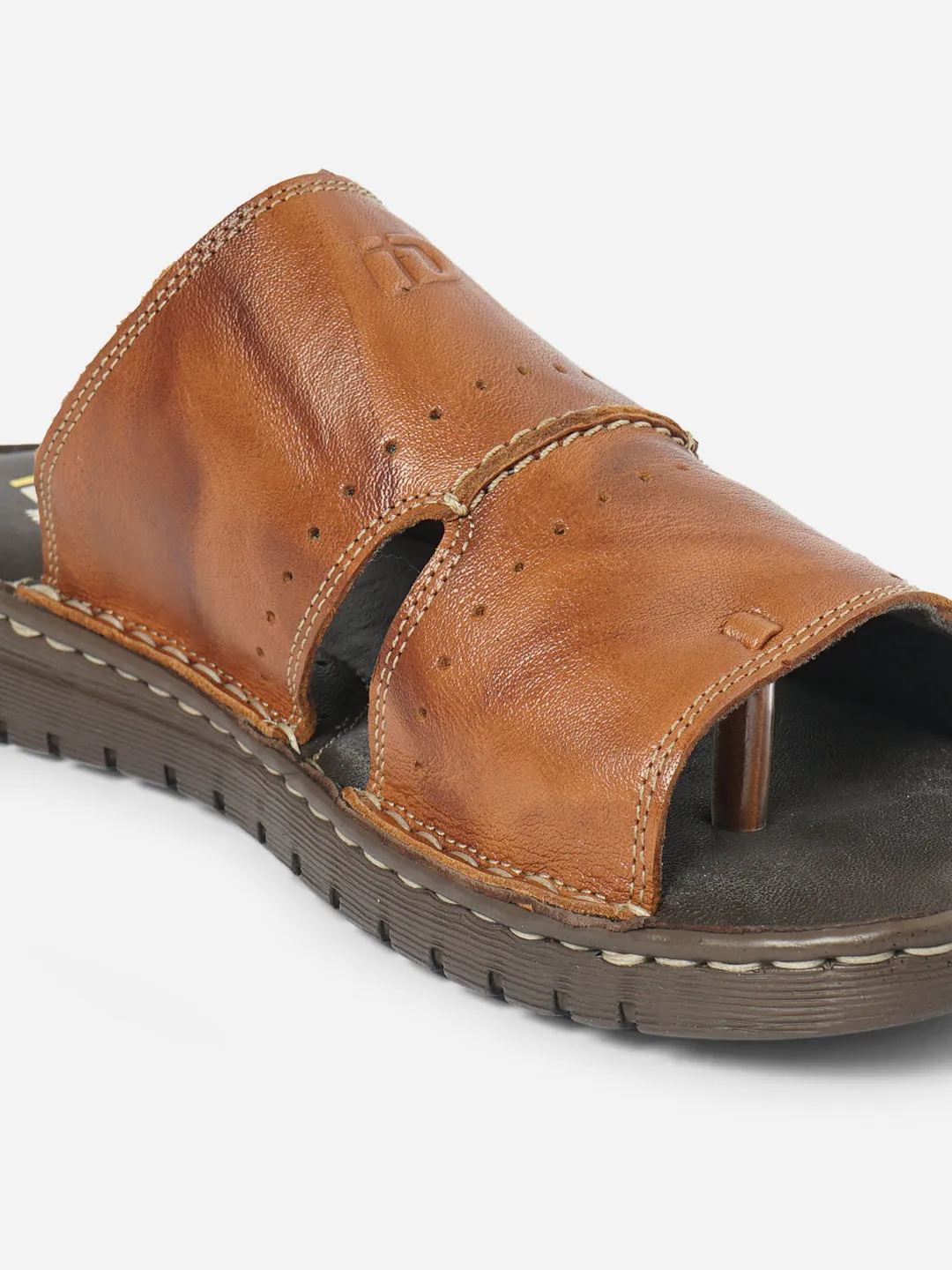 Men's Tan Casual Slip On Sandal (ID4067)