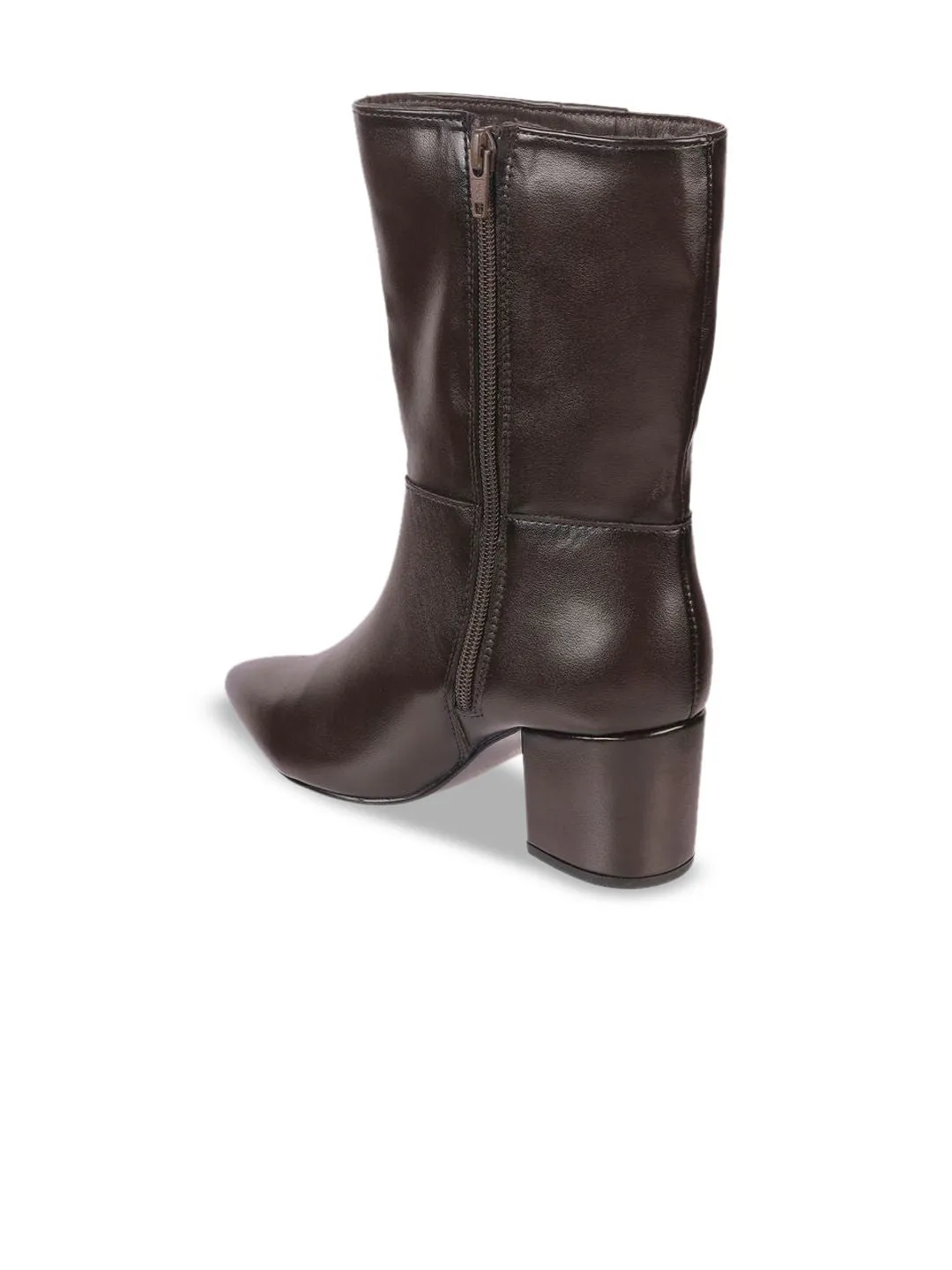 Metro Women Casual Block-Heeled Regular Boots