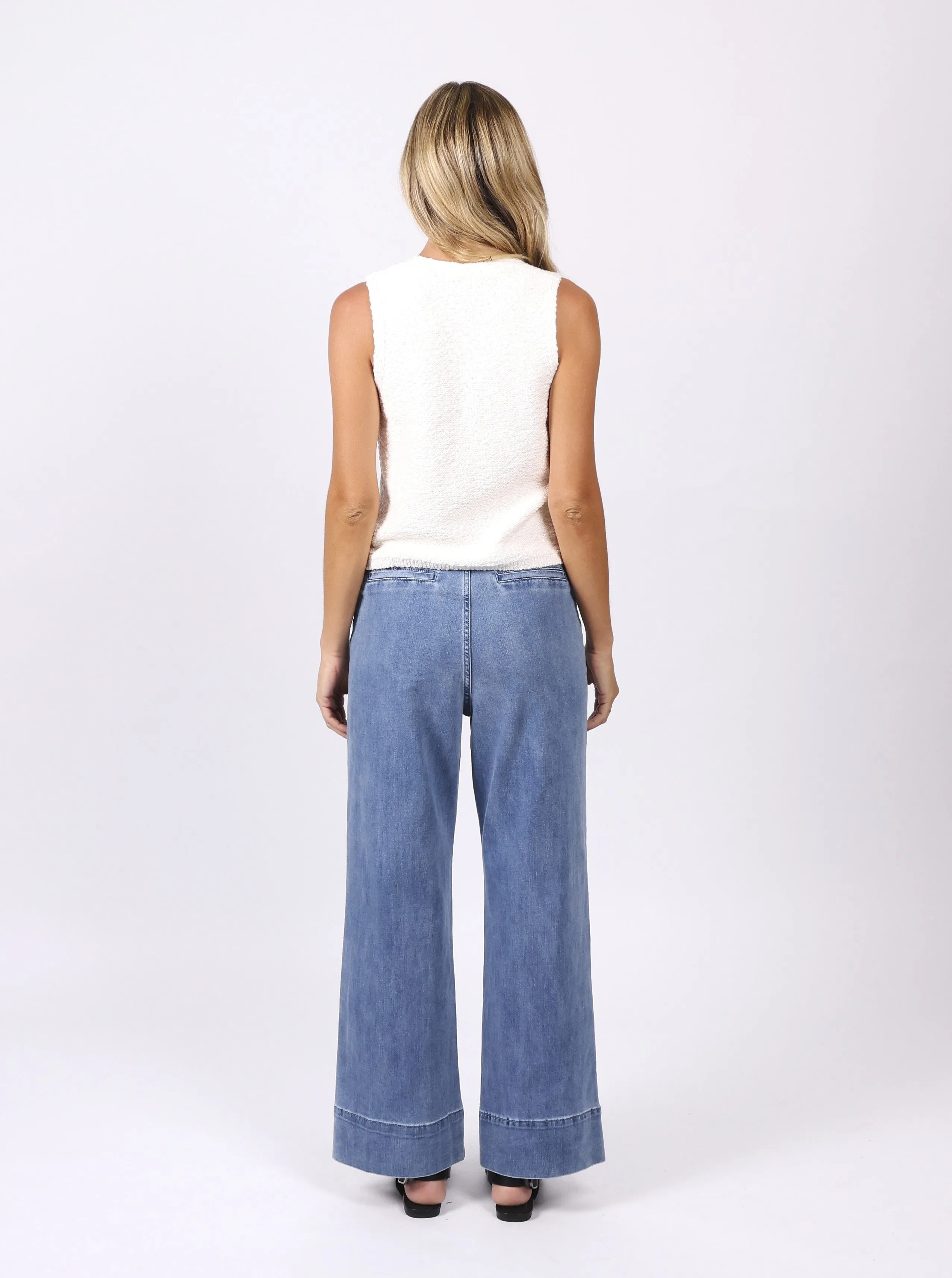 Milan Wide Leg Jeans - Blue