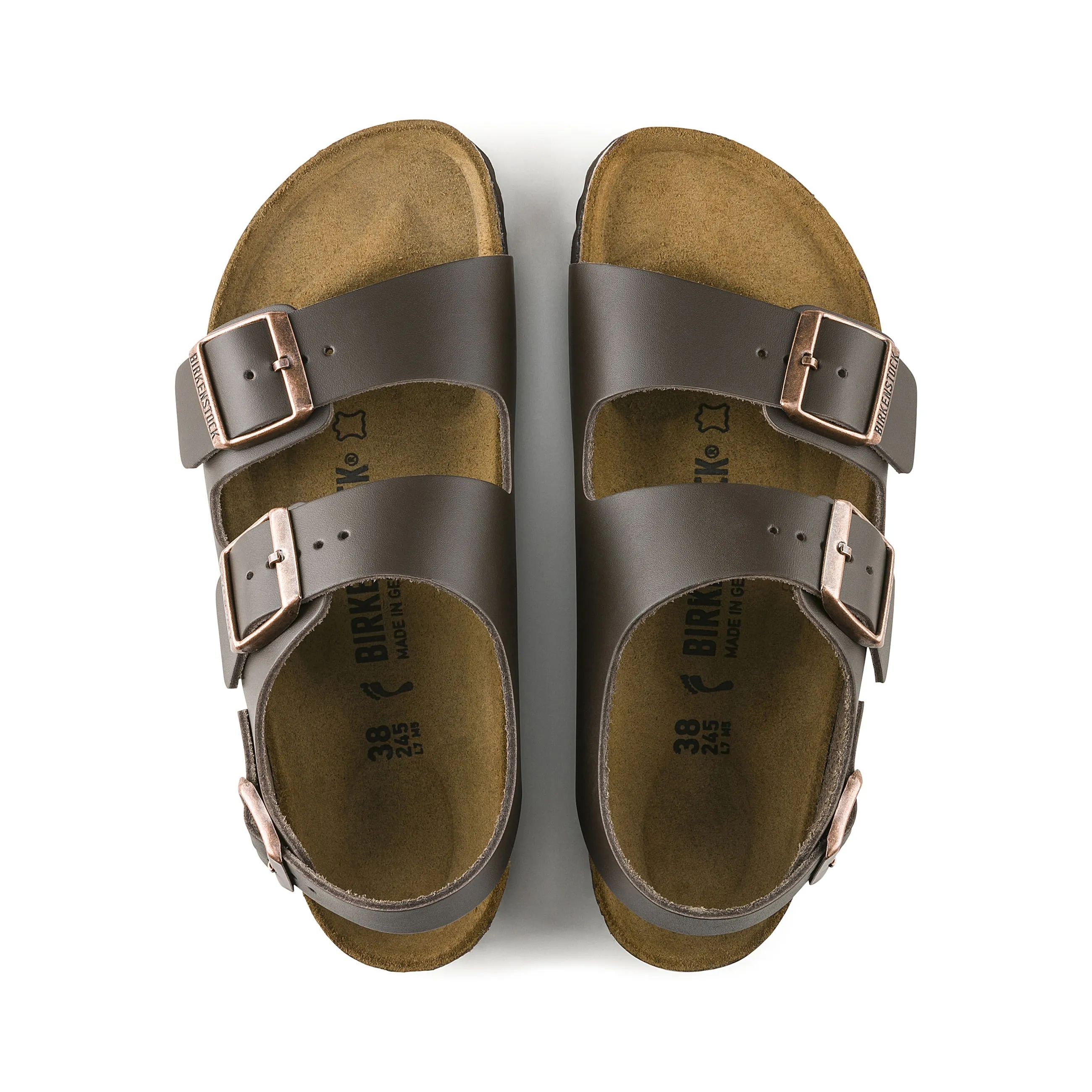 Milano Dark Brown Smooth Leather