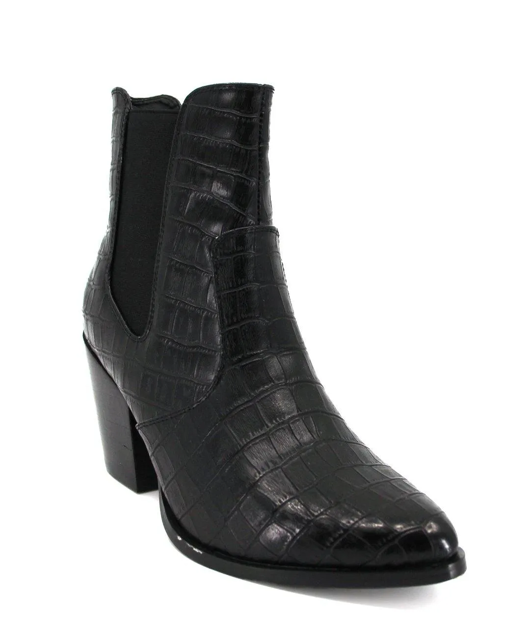 Miles Boot Black Croc