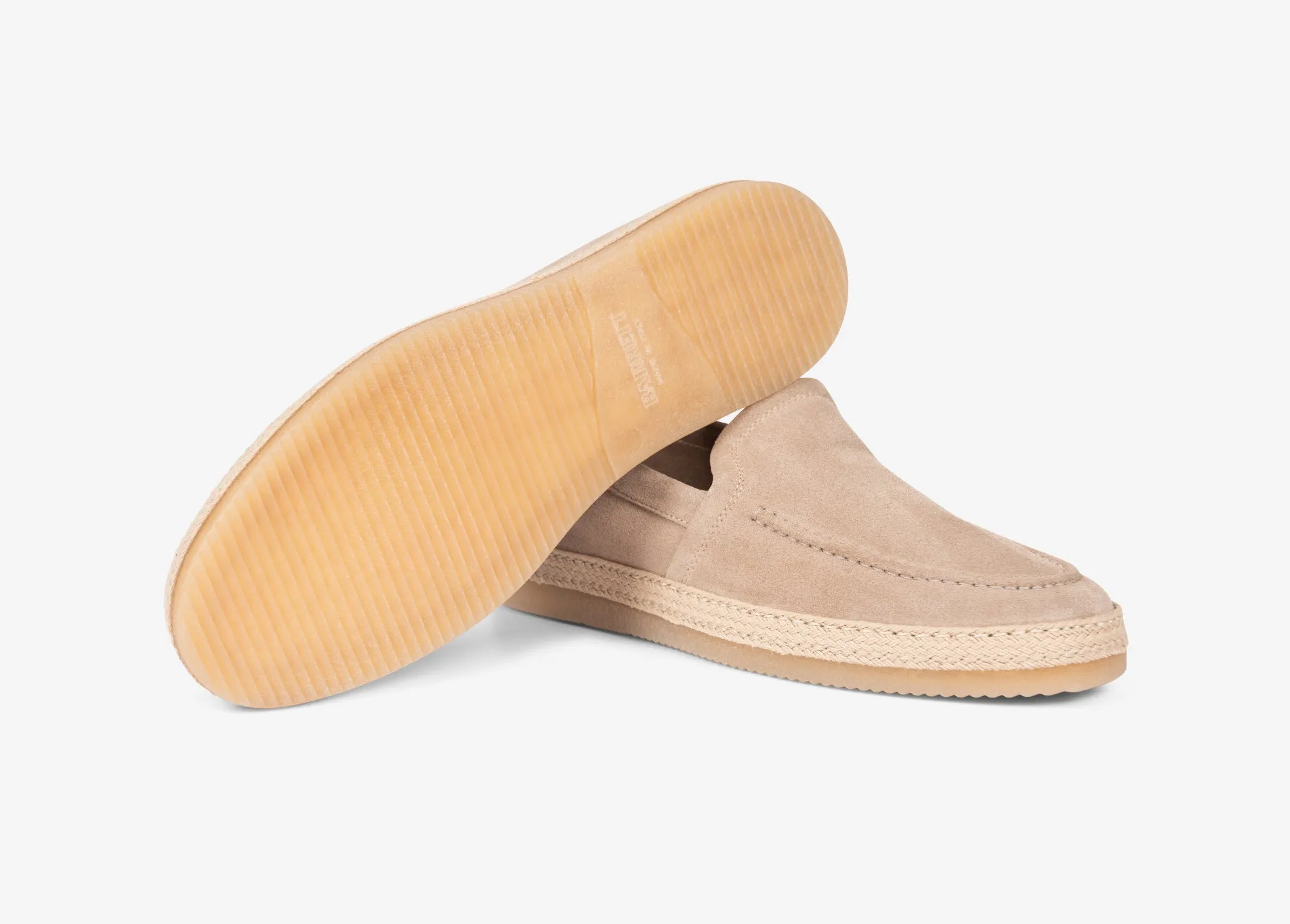 Mocassino di ispirazione espadrillas beige