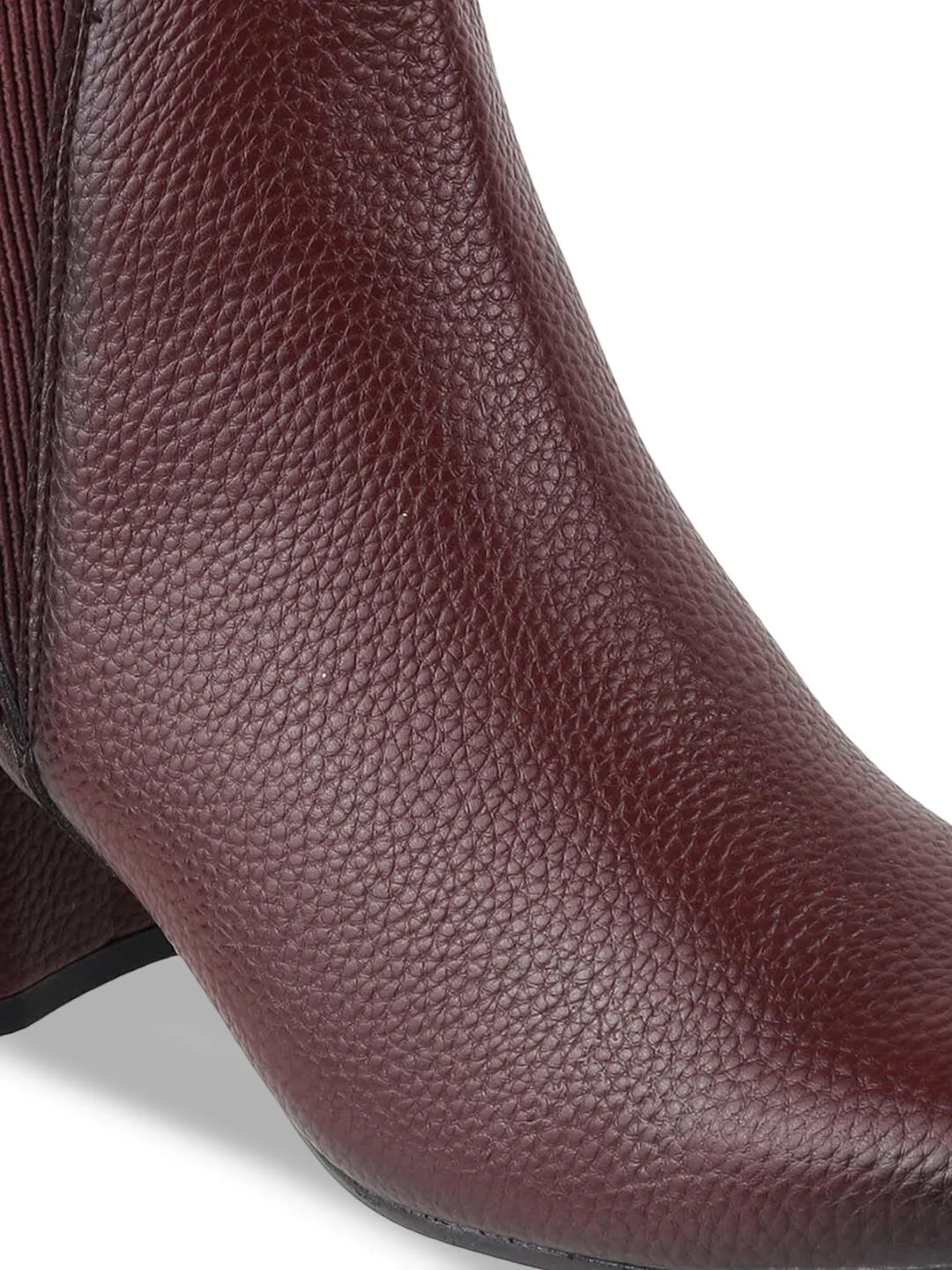 Mochi Women Casual Block-Heeled Chelsea Boots