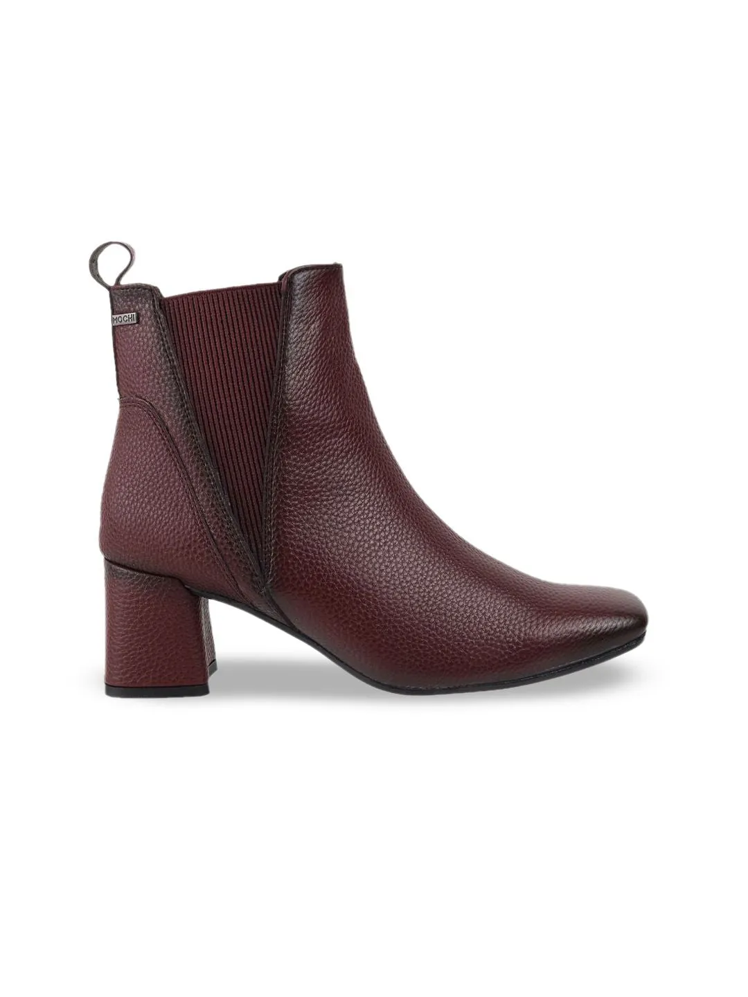 Mochi Women Casual Block-Heeled Chelsea Boots
