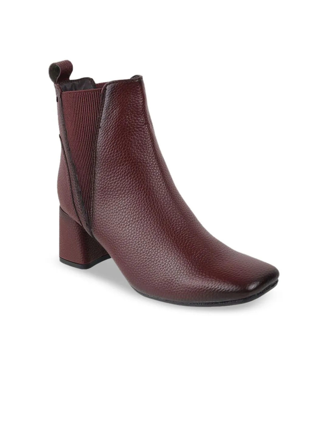 Mochi Women Casual Block-Heeled Chelsea Boots