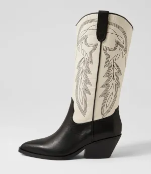 Mollini Riding Boot Black Cream