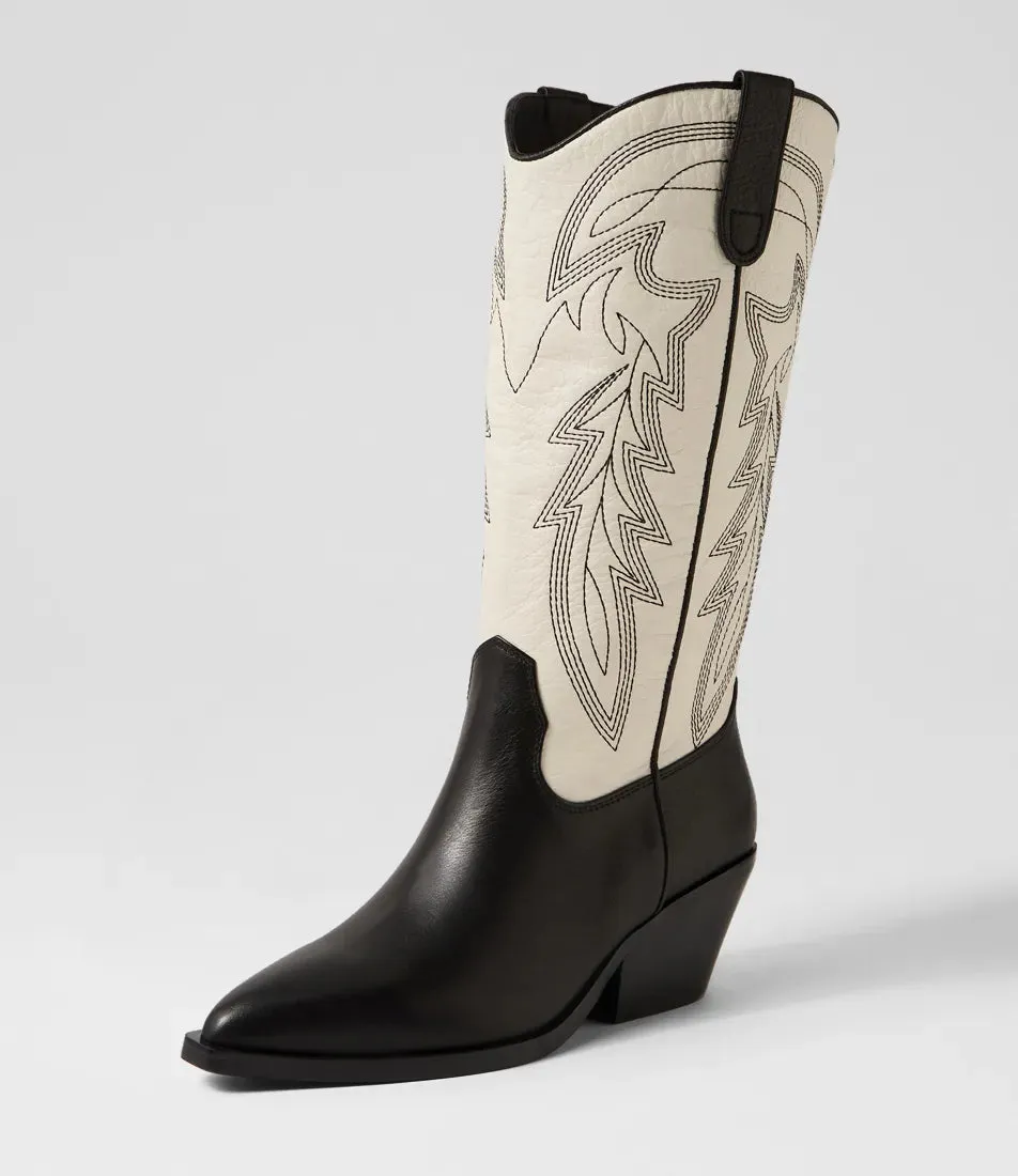 Mollini Riding Boot Black Cream