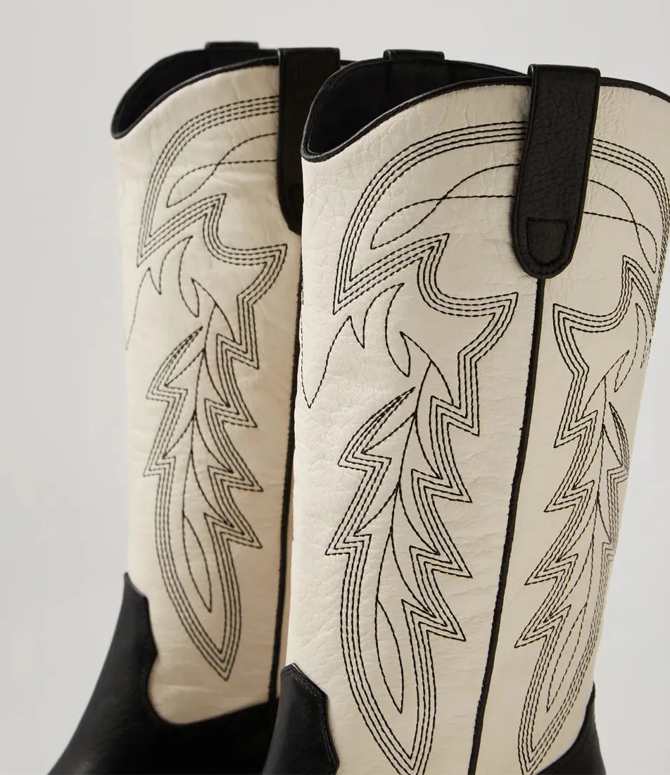 Mollini Riding Boot Black Cream