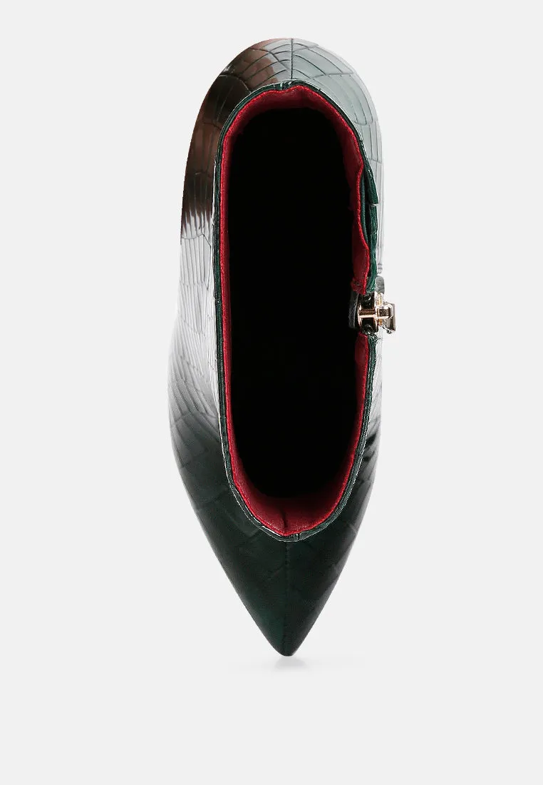 Momoa High Heel Ankle Boots By Ruw