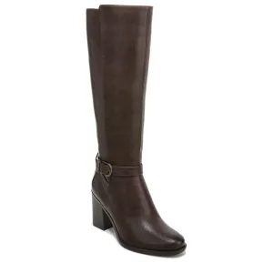 Naturalizer Womens Joslynn Knee High Heeled Boot Dark Brown Narrow Calf 9.5 M