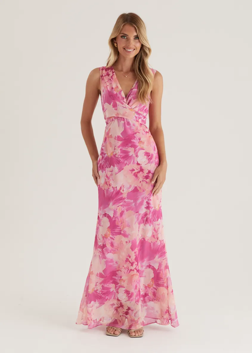 Nikki Maxi Dress - Pink Ziah