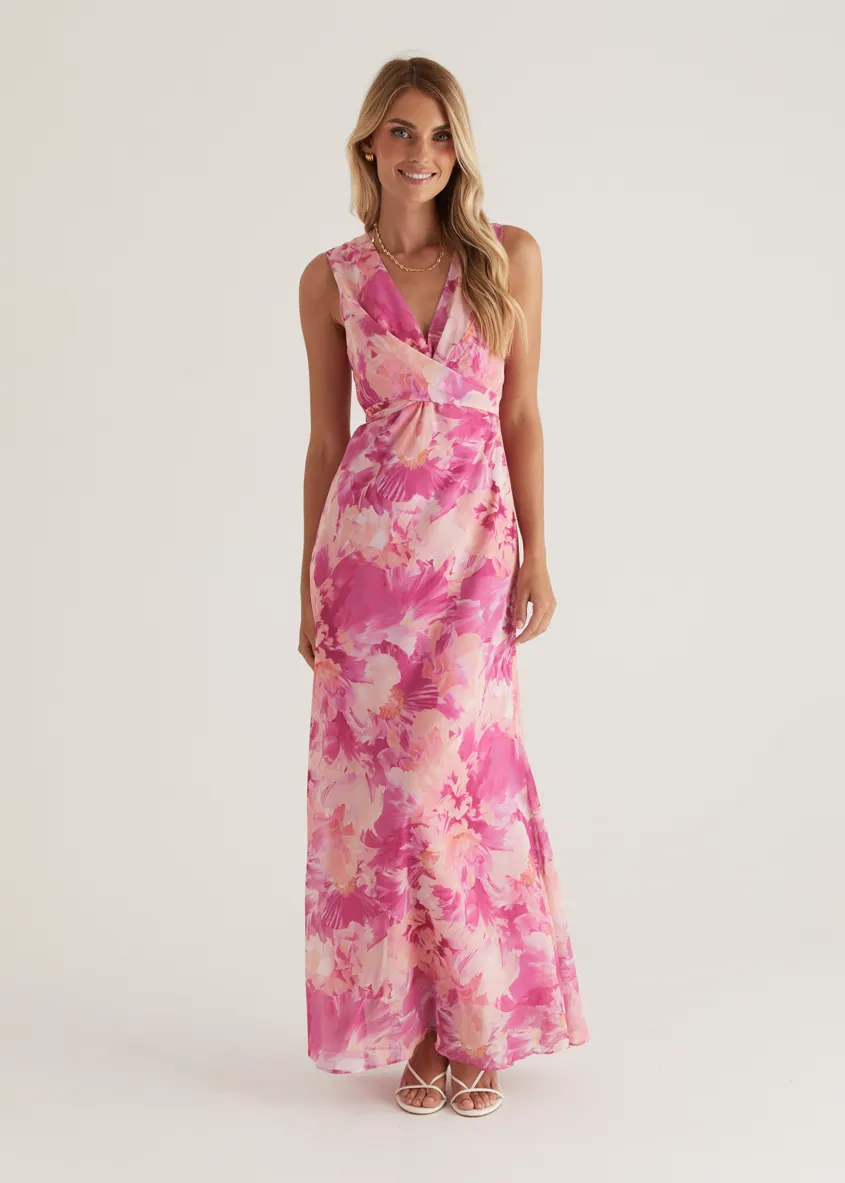 Nikki Maxi Dress - Pink Ziah