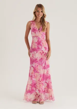 Nikki Maxi Dress - Pink Ziah