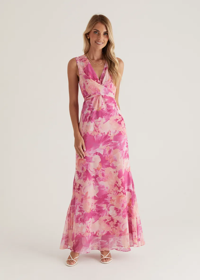 Nikki Maxi Dress - Pink Ziah