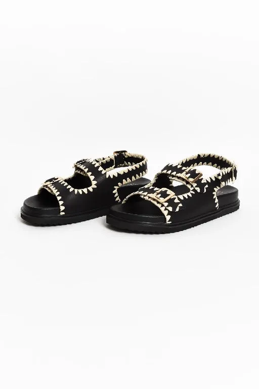 NUDE FOOTWEAR - ALICE LEATHER SANDAL - BLACK
