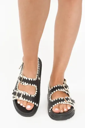 NUDE FOOTWEAR - ALICE LEATHER SANDAL - BLACK