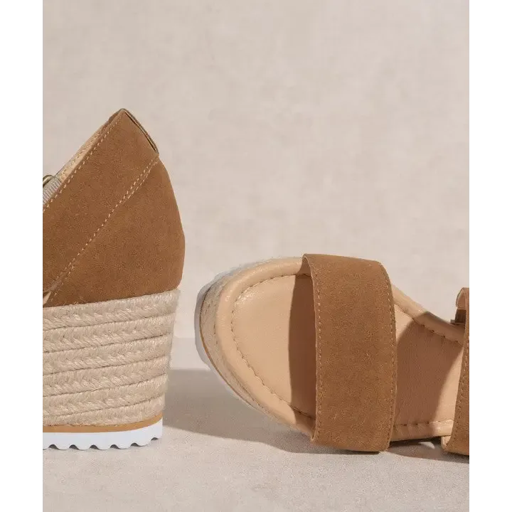 OASIS SOCIETY Slyvie Double Strap Wedge Heel