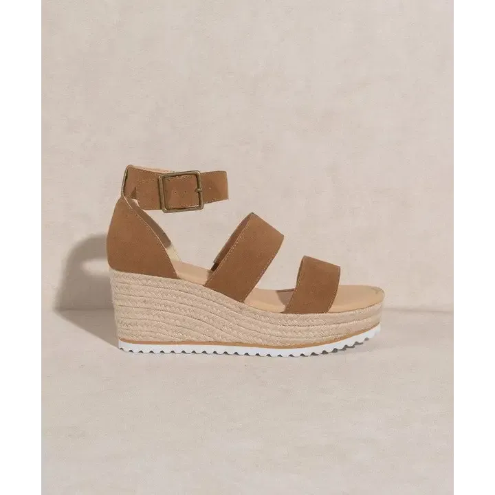 OASIS SOCIETY Slyvie Double Strap Wedge Heel