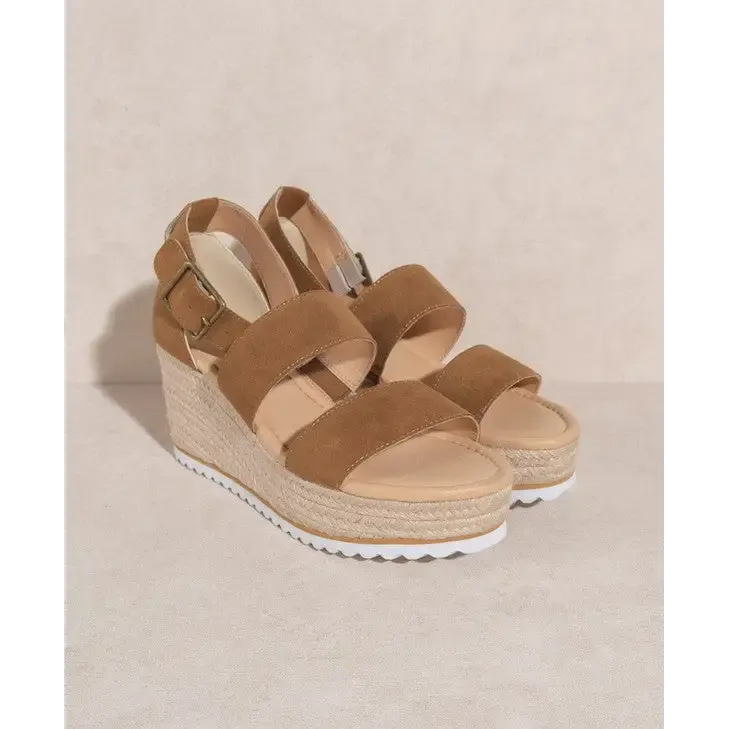 OASIS SOCIETY Slyvie Double Strap Wedge Heel
