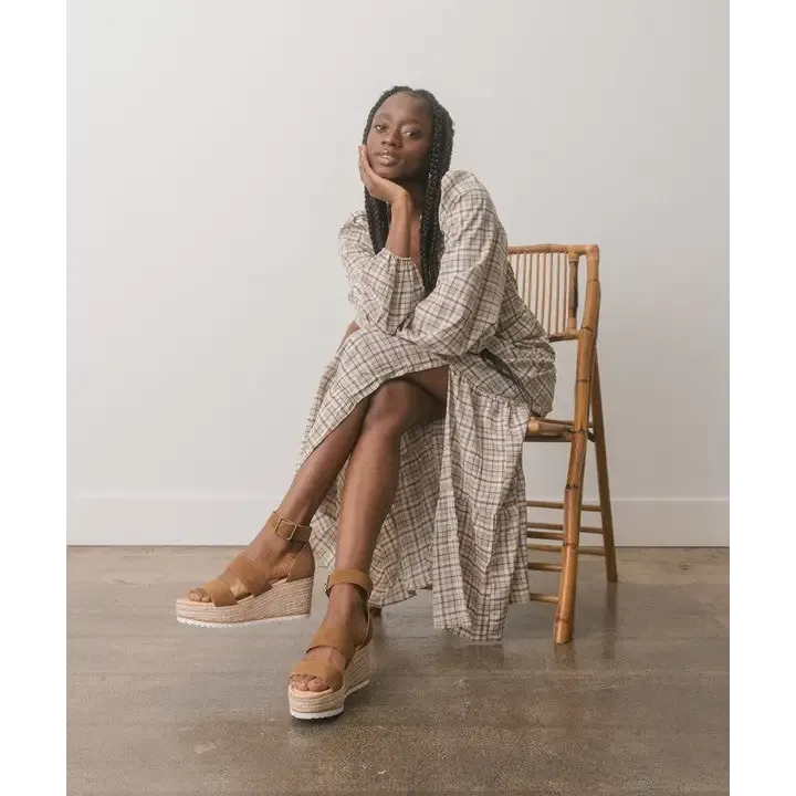 OASIS SOCIETY Slyvie Double Strap Wedge Heel
