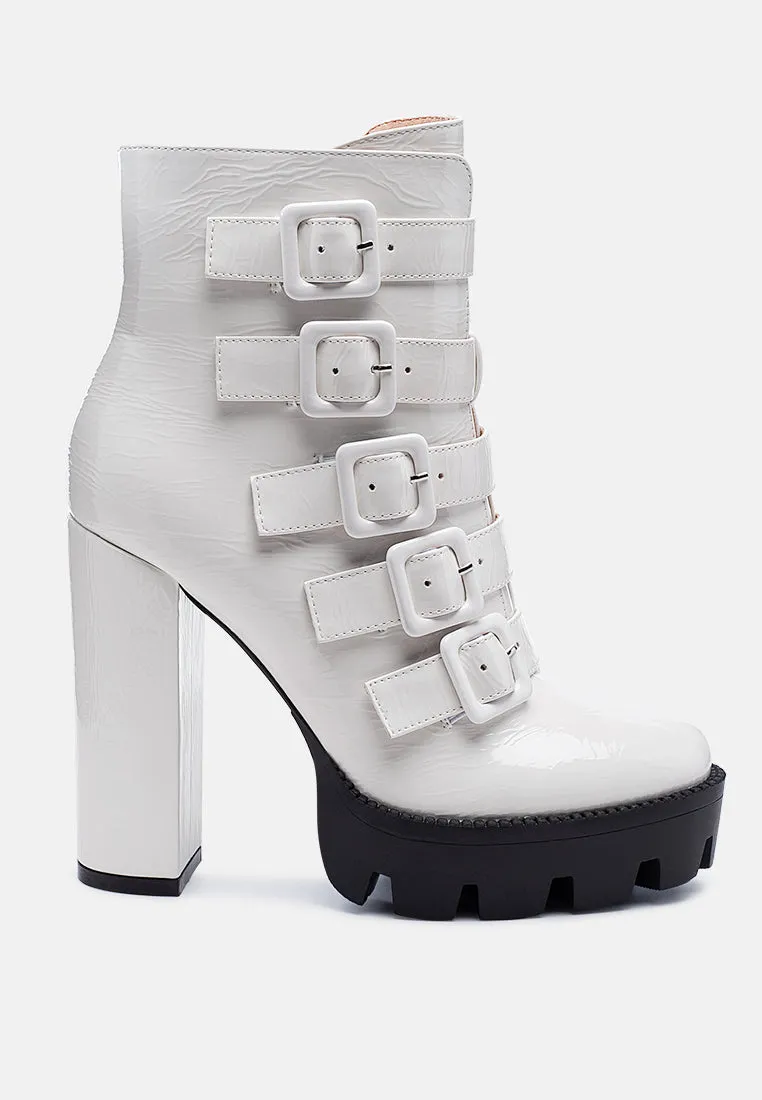 Ouzaki High Block Heeled Boots By Ruw