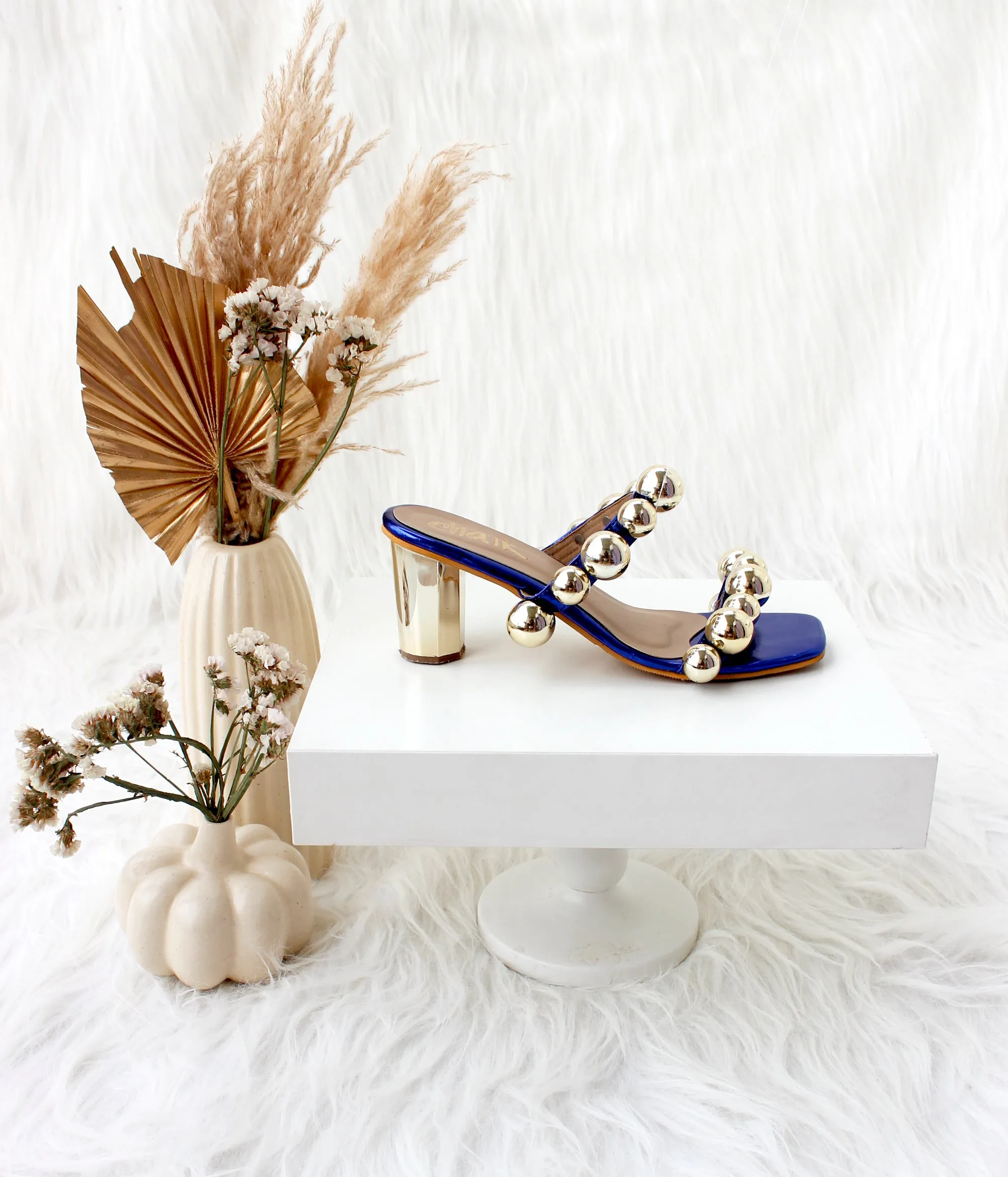 Penelope Blue Heels