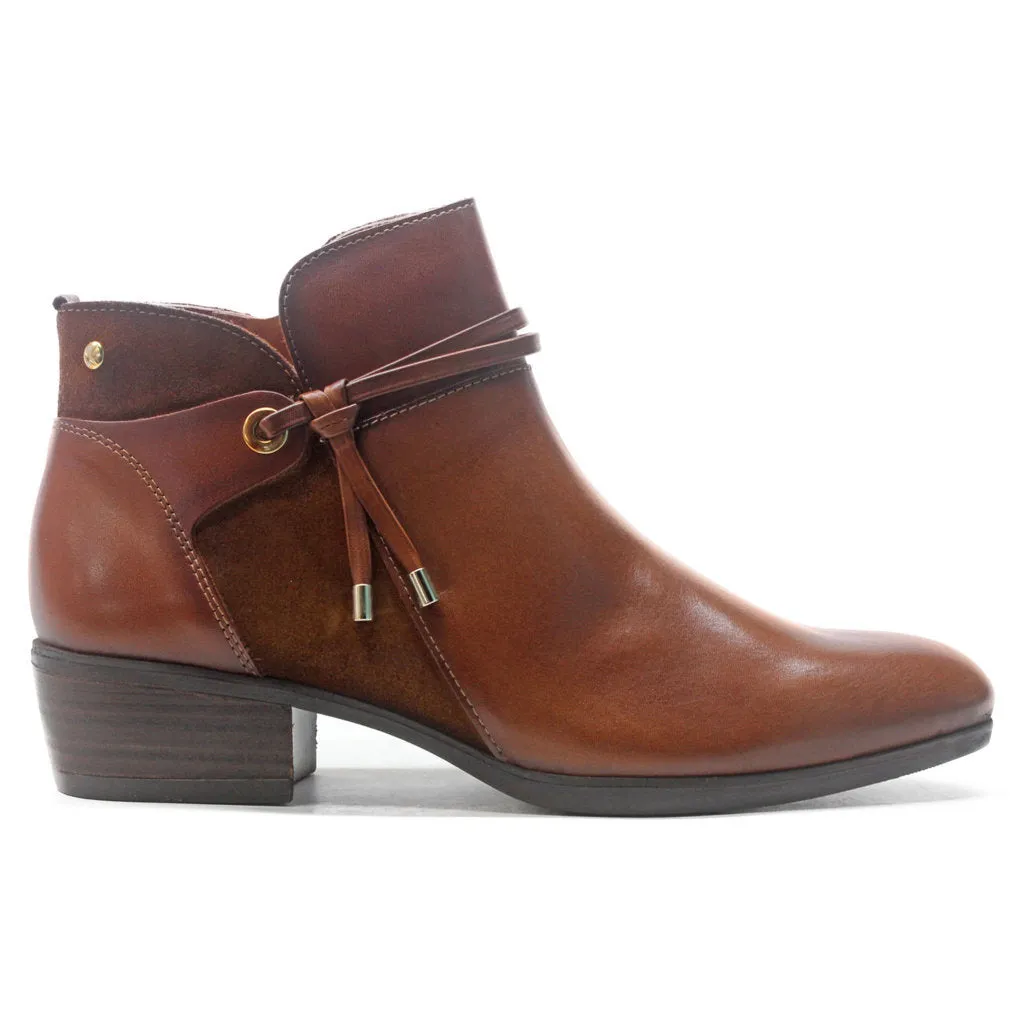 Pikolinos Daroca Calfskin Leather Women's Zip up Ankle Boots