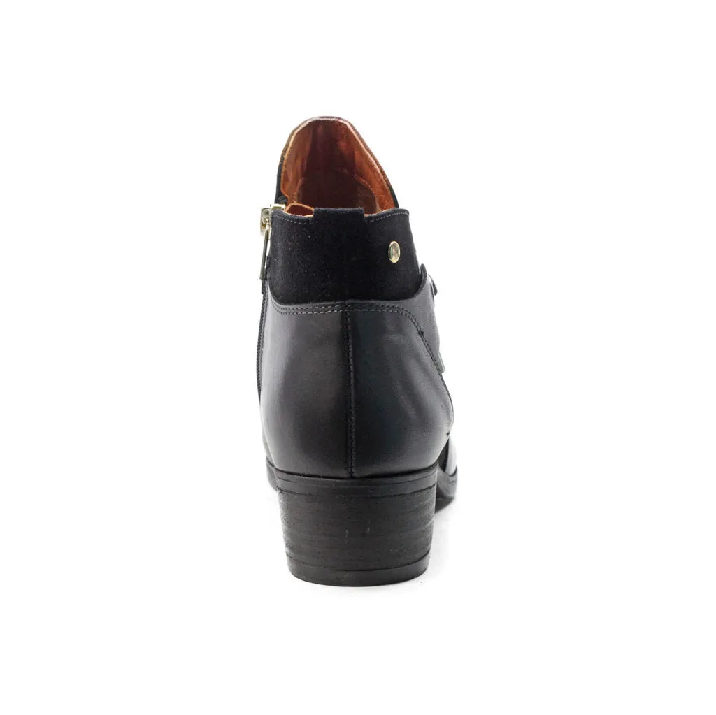 Pikolinos Daroca Calfskin Leather Women's Zip up Ankle Boots